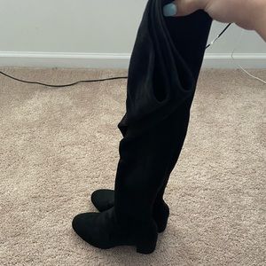 black over the knee boots